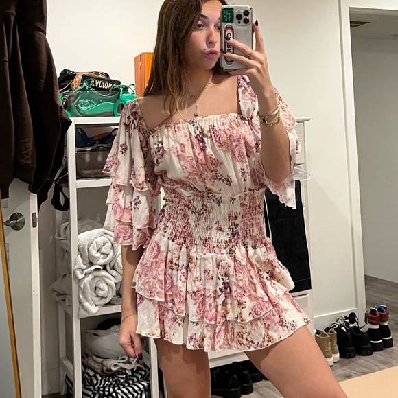 Bluelife Floral Romper Dress - Picture 3 of 4